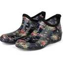 DaeRainy Womens Rain Boots Ankle Waterproof Garden Rainboot 10