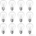 40 Watt Incandescent Light Bulbs, A19 40W Light Bulb, Dimmable, 2700K, Soft White, 12 Pack