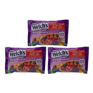 Welch's Assorted Fruit Flavored DHF10&nbsp;Jelly Beans, Pack of (3) 12 Ounce Bags, Snack Candy for Kids Girls Boys Teens Adults, by Frankford Candy
