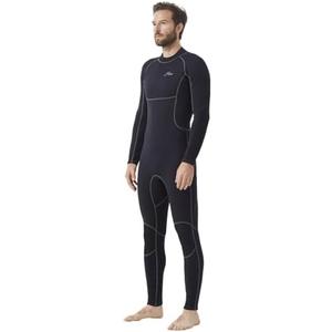 Hevto Men Wetsuits 3/2mm Neoprene Wet Suit Back Front Zip in Cold Water for Surfing Swimming Diving, Medium