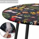 Bnejvif Round Elastic Tablecloth Fitted & Waterproof 40" Round Tables