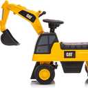 Best Ride On Cars CAT Excavator Push Car Licensed Caterpillar Ride-On Digger Toy for Kids with Rotating Bucket & Under-Seat Storage Construction Vehicle for Toddlers