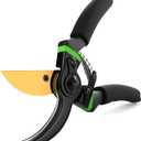 Ultra Sharp Japanese Steel Pruning Shears - Cuts 3X Easier, Weak Hand Arthritis Clippers, Rust-Resistant Titanium Coated Pruner, Effortlessly Cuts 3/4 Inch, 2.95 Inches X 1.42 Inches