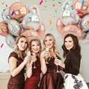 20PCS Silver Rose Gold Round Foil Balloon, 18 Inch Round Foil Balloons, Round Aluminum Giant Balloon For Birthday Valentine's Day Party Wedding Anniversary Engagement Baby Shower Decorations