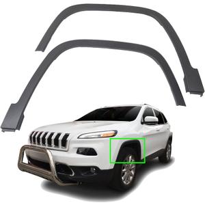 2PCS Wheel Arch Trim Flares Textured Black Front Left and Right Replacement for Cherokee 2014 2015 2016 2017 2018 Replacement for CH1291111