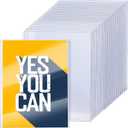 Ireer 20 Pcs 12 x 18'' Clear Semi-Rigid Plastic Sheet Hard Print Protectors Heavy Duty Magazine Cover Poster Sleeves Hard Plastic Document Holder Paper Page Protector for Lithographs Photo Poste