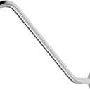 NearMoon J Shaped Shower Extension Arm, Stainless Steel Shower Head Height Extender with Flange, Riser Pipe Design for Cozy Shower Experience, Standard 1/2" Connection (16 Inch, Chrome Finish)