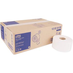 Tork 12024402 Mini Jumbo Bath Tissue Roll, 2-Ply, White