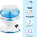 ORNUNIQ Electric Clay Bead Spinner for Jewelry Making, Bead Bowl with Needle and Thread, Ideal for Crafting Bracelets or Necklaces, Clay Bead Tool