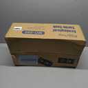 Large Turtle Tank Kit (Tank+Lamp+Filter), Acrylic Turtle Tank Starter Kit with Heightened and Curved Fences, Bottom Drainage, Multi-Function Areas