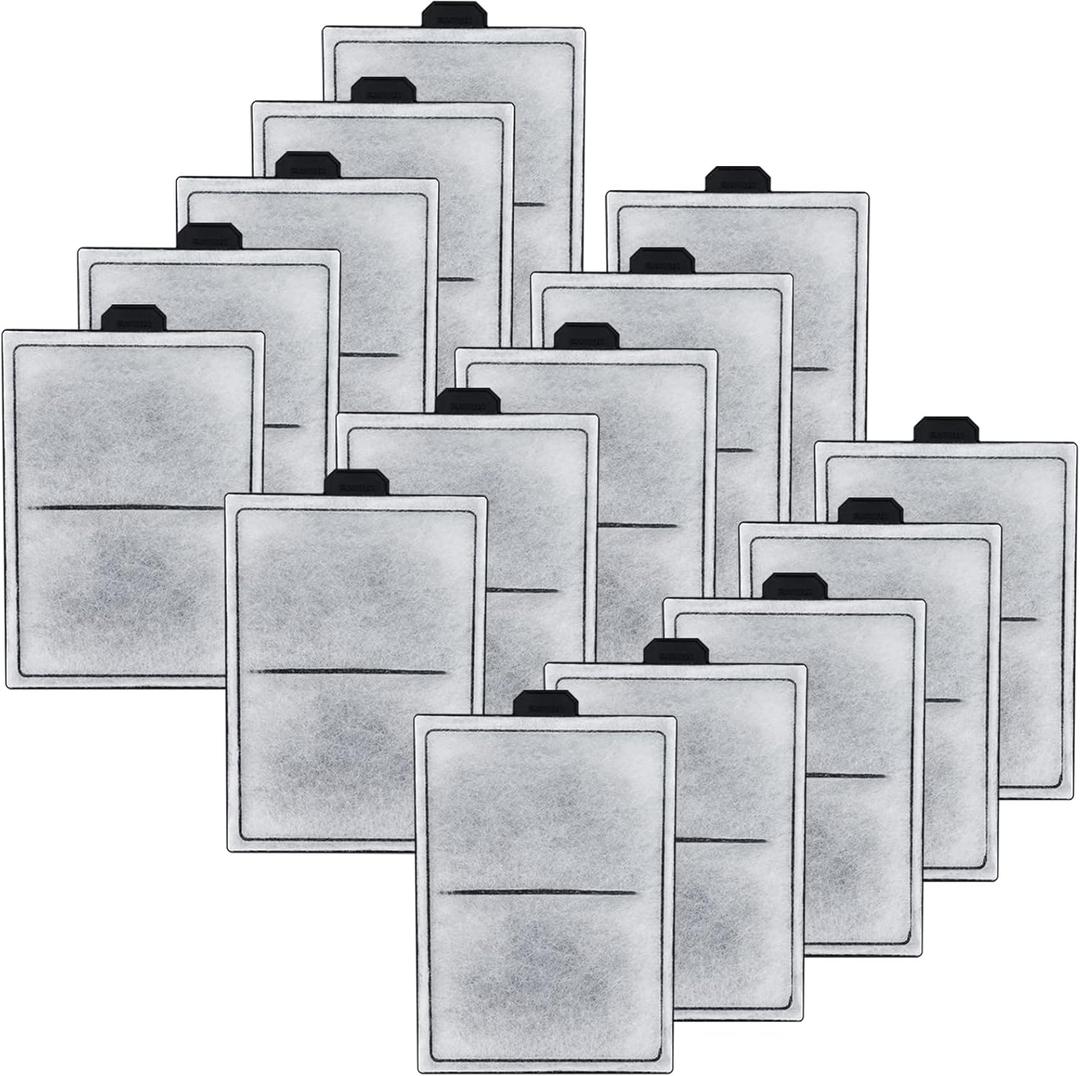 HiTauing 15 Packs PF-L Carbon Cartridges for PF20, PF30, PF40 and PF75 Power Filters