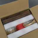 DIYDEC 3PCS Christmas Mason Jars 3*5Inch lighting Painted Xmas Tiered Tray Decorative Jars with Wood Tray &Artificial Flowers Wishing Bottles for Winter Holiday Home Table Centerpiece Decor Gift (Red)