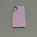 Compatible with MagSafe Striped Phone Case for Samsung Galaxy A15 5G, Cute Aesthetic Striped Magnetic Soft TPU and Hard PC Protective Phone Cover for Women Girls - Pink