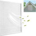 AIWFL 24" x 30" Decorative Gable Vent, Heavy Duty Attic Wall Vent Ventilation Cover Shed Vents Cover White Gable Louver Vents for Walls Crawl Space Houses Garage Home