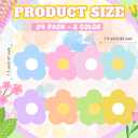 24 Pack Spring Themed Sticky Notes Flower Notepads Colorful Floral Self Adhesive Memo Pad for Office Classroom Bulletin Board Decoration Spring Party Favors Holiday Gift Goodies Bag Basket Fillers
