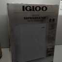 Igloo 2.6 Cu.Ft Mini Fridge with Freezer- Single Door Compact Refrigerator with Glass Shelves for Homes, Dorms & Offices- Keep Snacks, Drinks & Frozen Foods Cool with Temperature Control Fridge- White