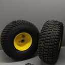 MARASTAR 21425 15x6.00-6 Tire and Wheel Assembly, Replacement Riding Lawn Mower Front Tires Compatible with 100 and 300 Series John Deere Riding Mowers, 2 pack