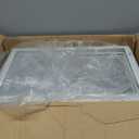 4 Pack Garage Door Windows, Replacement Vinyl Window Inserts with UV Resistant Resin Glass for Garage Doors, 20.8 x 13.8 inch (Clear Design)