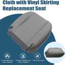 Priprilod Driver or Passenger Side Bottom Seat Cover & Lower Foam Cushion Pad Compatible with Chevy Express GMC Savana 1500 2500 3500 2003 2004 2005 2006 2007 2008 2009 2010 2011 2012 2013 2014