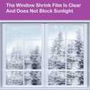 StarJungle Indoor Window Insulation Kit, Clear Window Film for Heat and Cold (5 Windows (62x210 in))