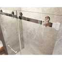 56-60 in. W x 66 in. H Double Sliding Frameless Bathtub Door in Chrome with 3/8 in. Tempered Clear Glass TQP-MT-08-66CH