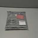 Verdusa Women's Plus Size Striped Tank Dresses Summer Crew Neck Sleeveless Short Dress (4X-Large Plus, Black and White)