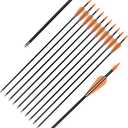Fiberglass Practice Arrows Archery 24 26 28 30Inch Target Shooting Safetyglass Recurve Bows Suitable for Youth Children Woman Beginner