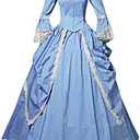 Womens Lace Marie Antoinette Ball Gown Dress Victorian Costume Dresses, Size Small