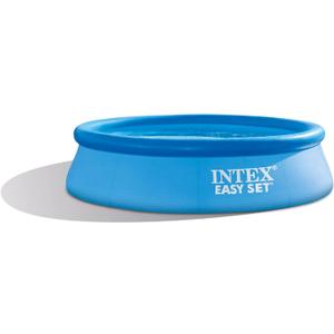 INTEX 28120EH Easy Set Inflatable Swimming Pool: 10ft x 30in – Puncture-Resistant Material – Quick Inflation – 1018 Gallon Capacity – 23in Water Depth