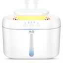 COO Humidifiers for Bedroom, 2L Tank for Large Room, 30 Hour Runtime, 28dB Quiet Cool Mist Humidifier for Home, Baby Nursery, Plants, Indoor, Office, Easy to Fill & Clean,Night Light and Auto Shut-off