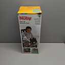 Nuby Pop-Up Booster Seat with Removable Tray - 6+ Months - Portable Booster Seat for Floor for Indoor/Outdoor Use - 3-Point Safety Adjustable Straps - Summer Travel Essentials - Green