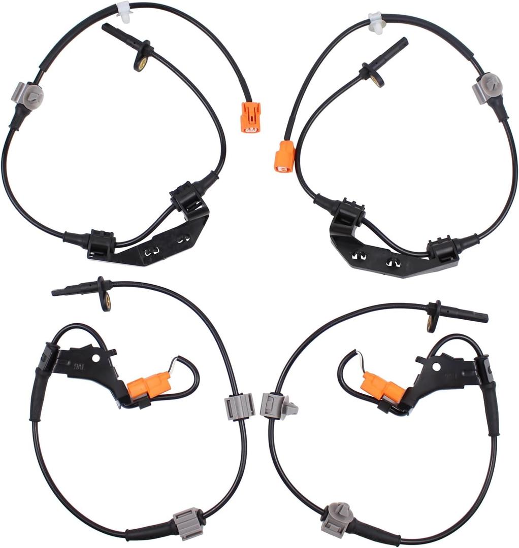 MOTOKU Front Rear ABS Wheel Speed Sensor Set for Honda Element 2.4L 2003-2011 Left Driver and Right Passenger Side