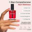 Gellen Pro Bio Active Glow Nail Polish One Step Ridge Filler Nails Concealer & Strengthener with Hexanal B5 Calcium & Grape Seeds Oil for Healthier Nails, Ultra-Glowy Shine, Vegan & Cruelty-free