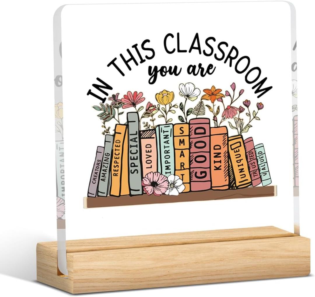 Teacher Gifts Teacher Appreciation Gifts for Math Dance Music Art History Science Daycare Teacher Principal Gifts Acrylic Sign Graduation Retirement