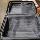 KROSER Hardside Expandable Carry On Luggage with Spinner Wheels & Built-in TSA Lock, Durable Suitcase Rolling Luggage with USB Port, Carry-On 20-Inch Steel Grey