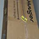 Huuger 63 Inch LED TV Stand for 65 70 Inch TV, Entertainment Center with Open Shelves and Power Outlets, TV Console for Living Room, Media Console with Drawers, Grey, 8779HC