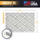 BNX TruFilter 16x24x1 Air Filter MERV 11 (4-Pack) - MADE IN USA - Allergen Defense Electrostatic Pleated Air Conditioner HVAC AC Furnace Filters for Allergies, Dust, Pet, Smoke, Allergy MPR 1200 FPR 7