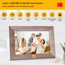 KODAK 8Inch WiFi Digital Picture Frame, 1280x 800 IPS HD Touchscreen Digital Photo Frame with 32GB Storage, Easy Setup to Share Photos or Videos Instantly from Anywhere(Khaki-WiFi)