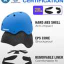Kids Bike Helmet, Adjustable and Multi-Sport, from Toddler to Youth, 3 Sizes