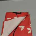 Artoid Mode Red Love Hearts Placemats Set of 4, 12x18 Inch Seasonal Anniversary Holiday Table Mats for Party Kitchen Dining Decoration