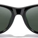 MERRY'S Polarized Unisex Shades Sunglasses for Men and Women Vintage Polarized Sun Glasses Mirror Lens (Black Frame/G15 Lens)