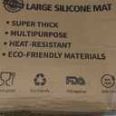 Silicone Mats for Kitchen Counter, 47.3"x23.6"x0.08" Largest Heat Resistant Mat Kitchen Island Waterproof 2MM Thick Countertop Protector Mat Nons-slip Extra Large Counter Mat (Beige Gray)