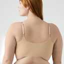 True & Co Women's True Body Triangle Convertible Strap Bra (Beige, L)