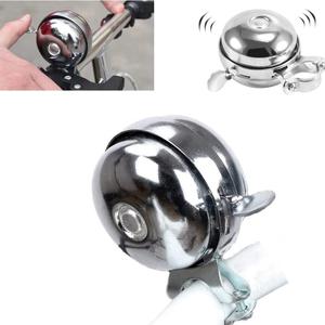 Cool Chrome Rotary Double-Sided Metal Classic Vintage Bike Bell Road Mountain Tricycle Retro Bicycle Handlebar Bell Safety Cycling Loud Ring Accessories Horn Crisp Clear Sound Alarm