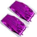 Shiny Decorative Rain Curtain Premium Pet Aluminum Film Durable Non-Tear Bright Colors Ideal for Birthday Party Decoration Wedding Celebration Festive Atmosphere Wall Decoration Supplies