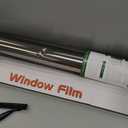 HIDBEA One Way Privacy Window Film, Daytime Mirror Reflective Heat Control UV Sun Blocking Non-Adhesive Static Cling Window Tint for Home and Office(Black-Silver, 45.2 Inch x 19.6 Feet)