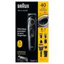 Braun All-in-One Style Kit Series 3 3470, 8-in-1 Trimmer for Men with BeardTrimmer, Ear & NoseTrimmer, Hair Clippers & More, Ultra-Sharp Blade, 40 Length Settings, Washable (Silver)