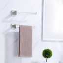 LANC Bathroom Hand Towel Holder Brushed Nickel Hand Towel Bar 10 Inche Right Side Square Towel Ring for Kitchen Bathroom Wall Mount Stainless Steel Modern Towel Racks Hanger, A8806BN