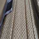 LazBlinds No Drill Bamboo Roman Shades, 33" W x 48" H, Star-Beige