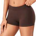 Women Workout Booty Shorts Low Rise 2.5" Impact Scrunch Lifting Biker Gym Hot Shorts Spandex for Yoga Running, S